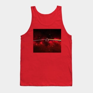 Pink Floyd Dark Side of the Moon Space Red Tank Top